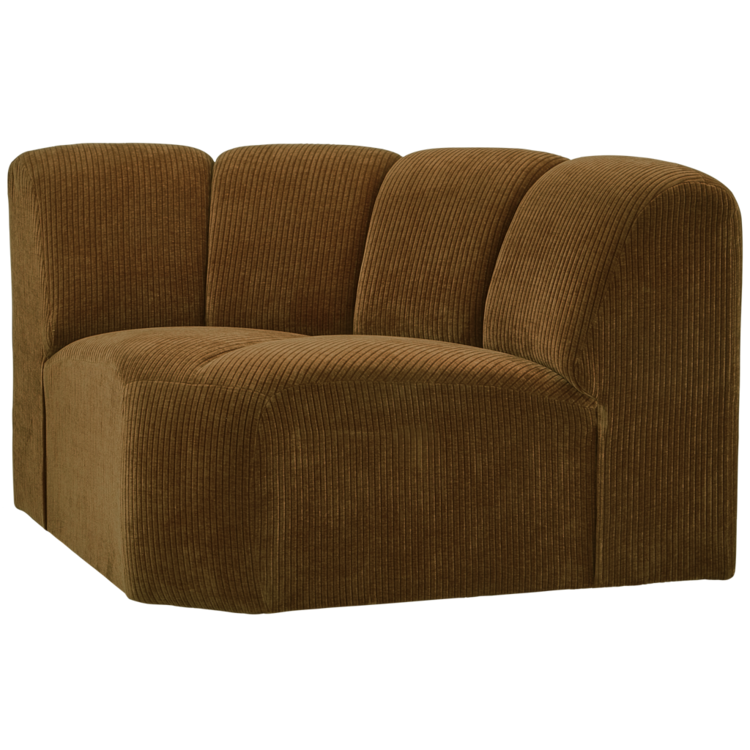 WOOOD Woood | Mojo hoekelement ribstof honinggeel