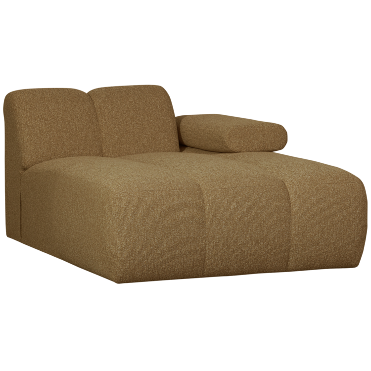 WOOOD Woood | Mojo chaise longue element rechts boucle geelbruin