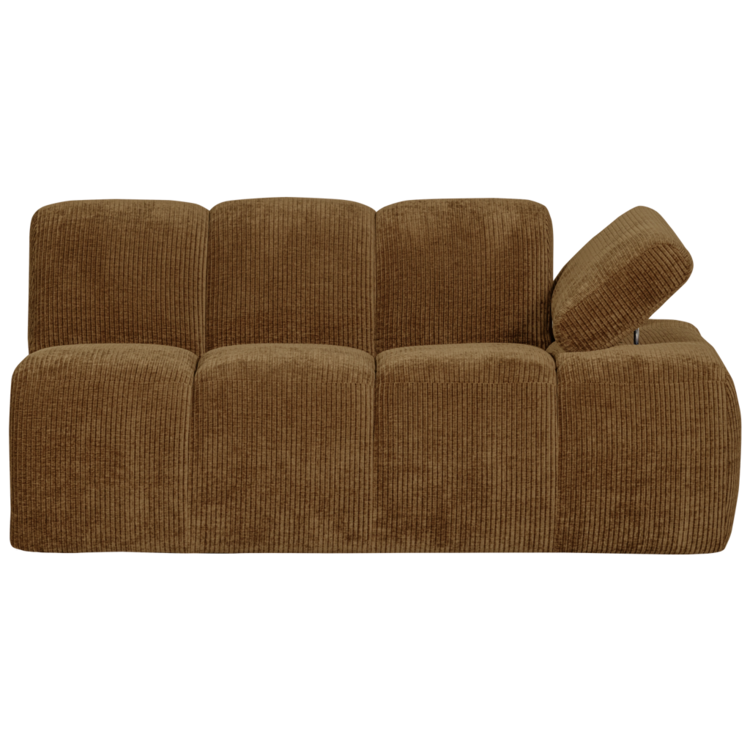 WOOOD Woood | Mojo 1,5-zits met arm rechts ribstof honinggeel