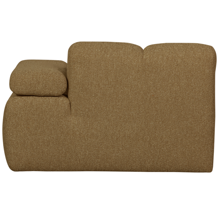 WOOOD Woood | Mojo chaise longue element rechts boucle geelbruin