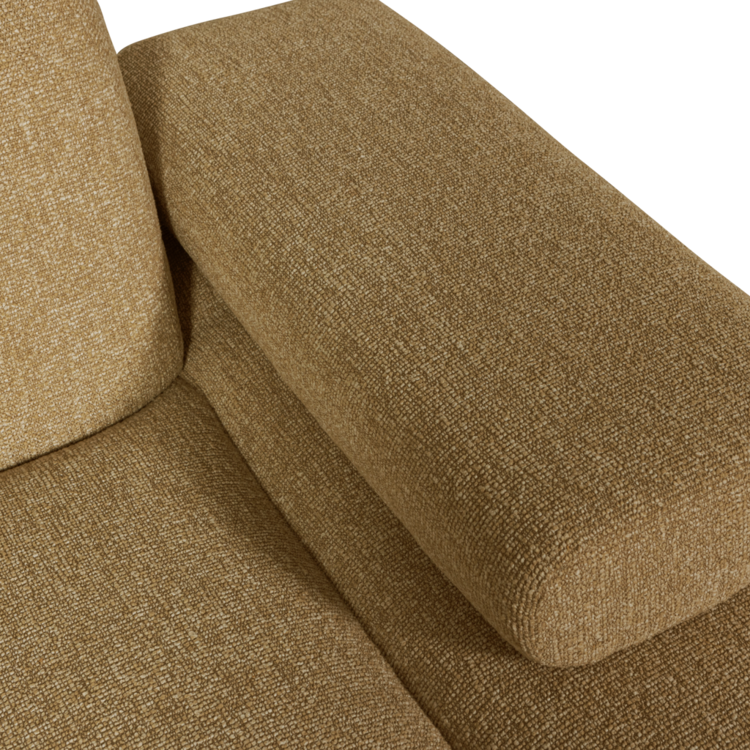 WOOOD Woood | Mojo chaise longue element rechts boucle geelbruin