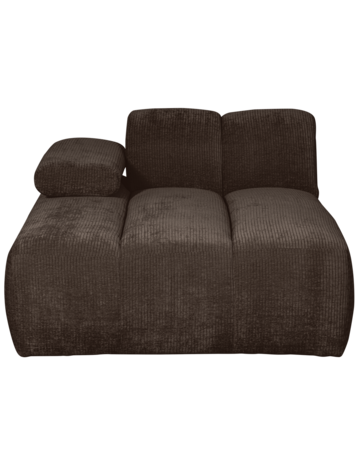 WOOOD Woood | Mojo chaise longue element links ribstof bruin
