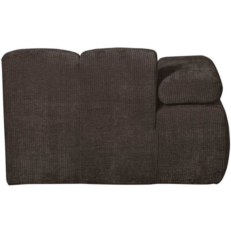 WOOOD Woood | Mojo chaise longue element links ribstof bruin