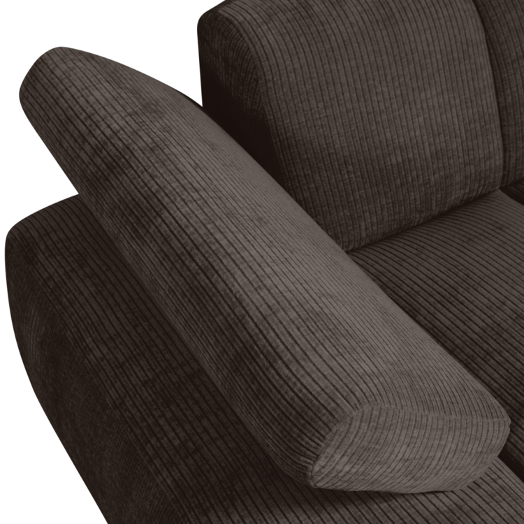 WOOOD Woood | Mojo chaise longue element links ribstof bruin