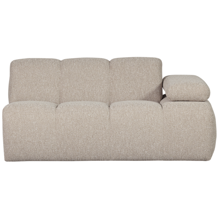 WOOOD Woood | Mojo 1,5-zits met arm rechts boucle beige