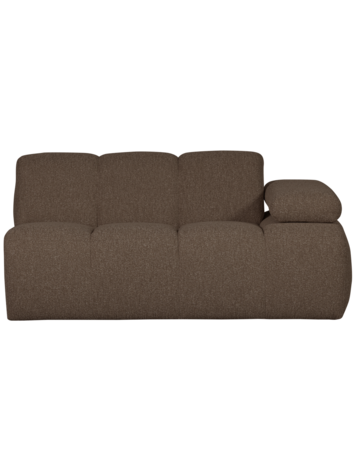 WOOOD Woood | 1,5-zits Mojo met arm rechts boucle bruin