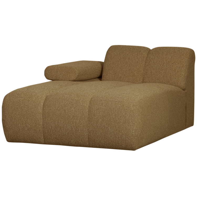 WOOOD Woood | Mojo chaise longue element links boucle geel/bruin