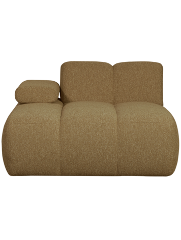 WOOOD Woood | Chaise longue Mojo element links boucle geel/bruin