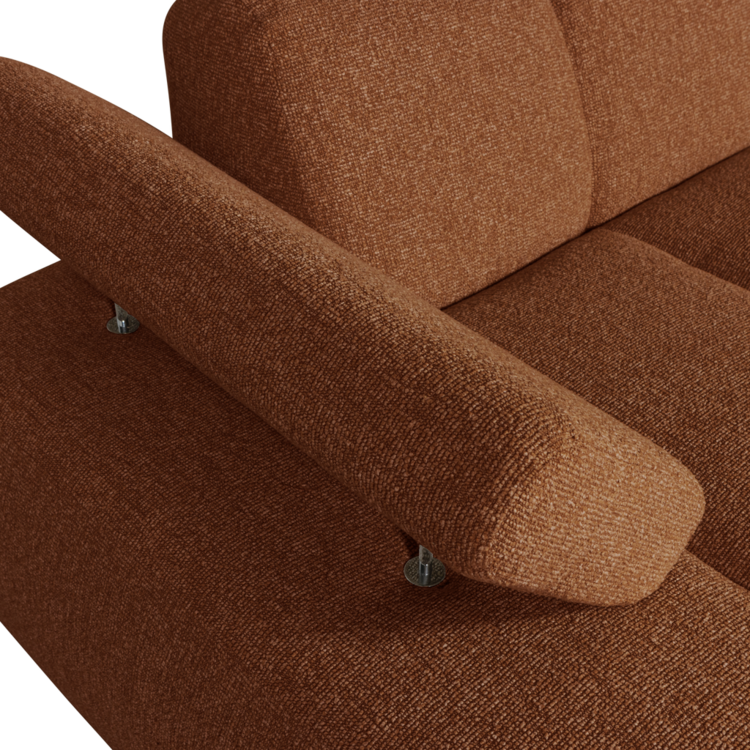 WOOOD Woood | Mojo chaise longue element links boucle roestbruin