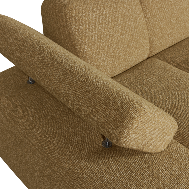 WOOOD Woood | Mojo chaise longue element links boucle geel/bruin