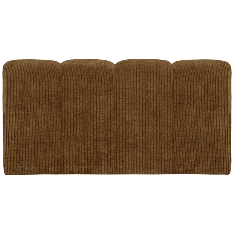 WOOOD Woood | Mojo (eetkamer)bankje met rugleuning ribstof honinggeel