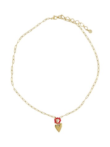 Zusss Zusss | Ketting met hartje goud