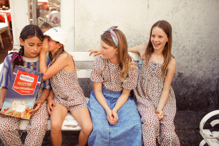 Piupiuchick Piupiuchick | Cropped blouse ecru panter