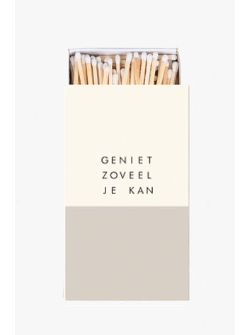 Zusss Zusss | Lucifers geniet wit/zand