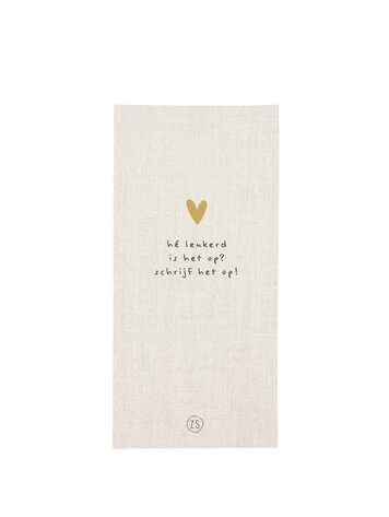 Zusss Zusss | Notitieblok boodschappen linnen