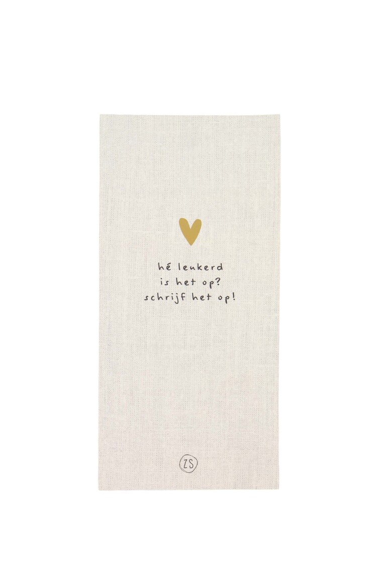 Zusss Zusss | Notitieblok boodschappen linnen