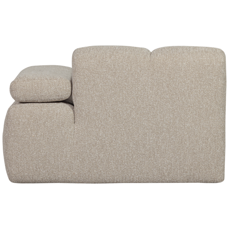 WOOOD Woood | 1-zits Mojo met arm rechts boucle beige