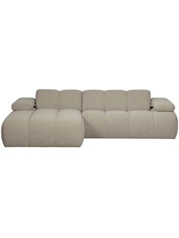 WOOOD Woood | Bank met chaise longue Mojo boucle beige  links
