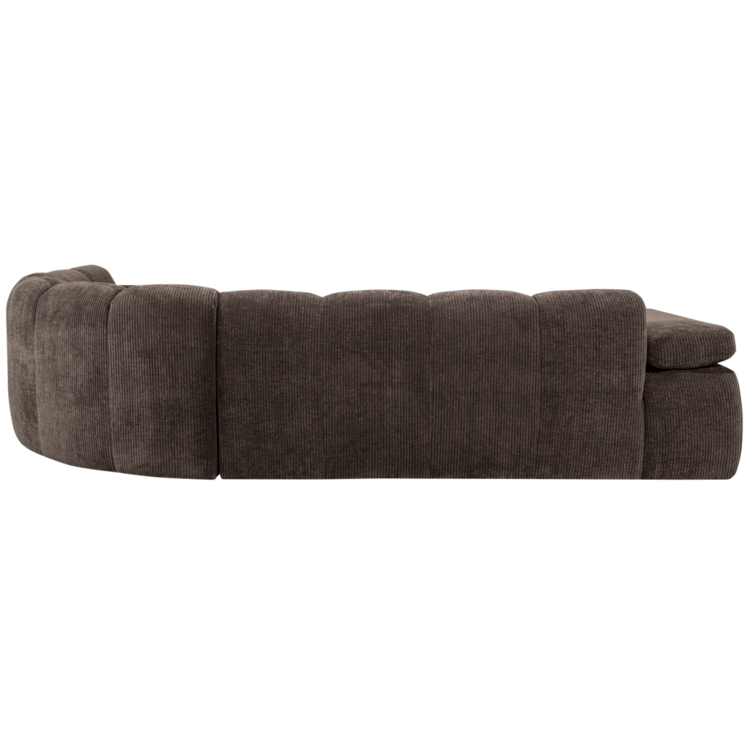 WOOOD Woood | Mojo hoekbank rechts ribstof bruin