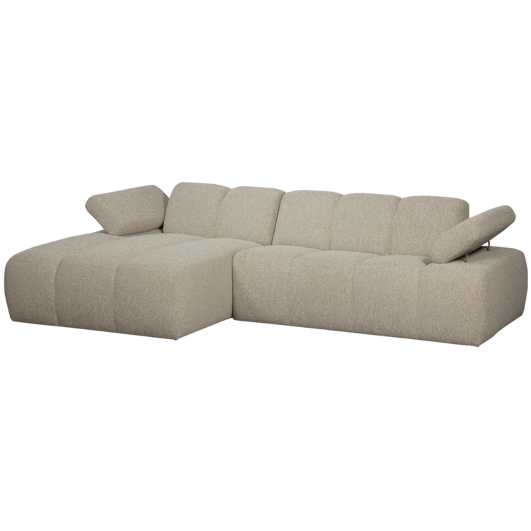 WOOOD Woood | Mojo bank met chaise longue boucle beige  links