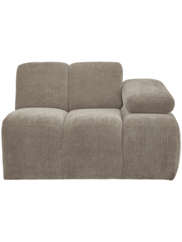 WOOOD Woood | Mojo 1-zits met arm rechts ribstof donker zand