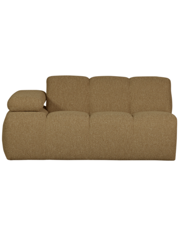 WOOOD Woood | 1,5-zits Mojo met arm links bouclé geel/bruin