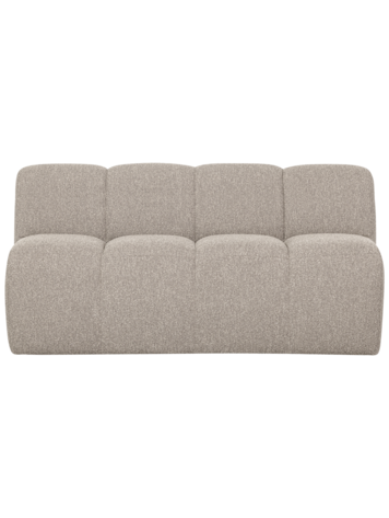 WOOOD Woood | (Eetkamer)bankje Mojo met rugleuning boucle beige 160cm