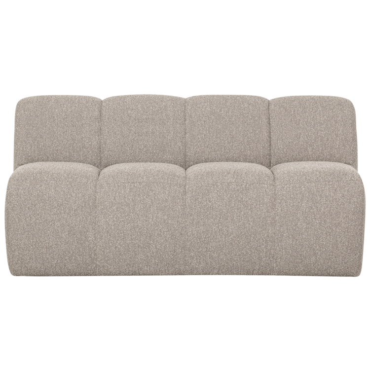 WOOOD Woood | Mojo (eetkamer)bankje met rugleuning boucle beige 160cm
