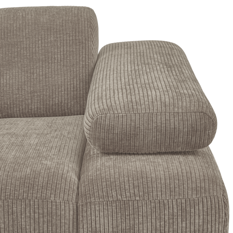 WOOOD Woood | Mojo 1-zits met arm rechts ribstof donker zand