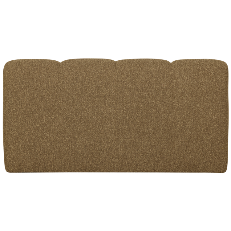 WOOOD Woood | Mojo (eetkamer)bankje met rugleuning boucle geel/bruin 160cm