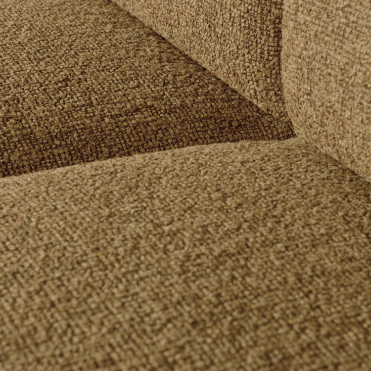 WOOOD Woood | Mojo 1-zits boucle geel bruin melange