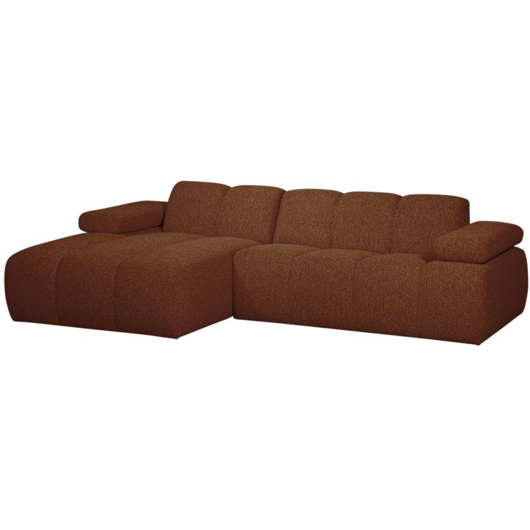 WOOOD Woood | Mojo chaise longue links boucle roest/bruin