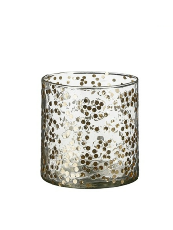 stijl28 Stijl28 | Theelichthouder goud 12x12cm