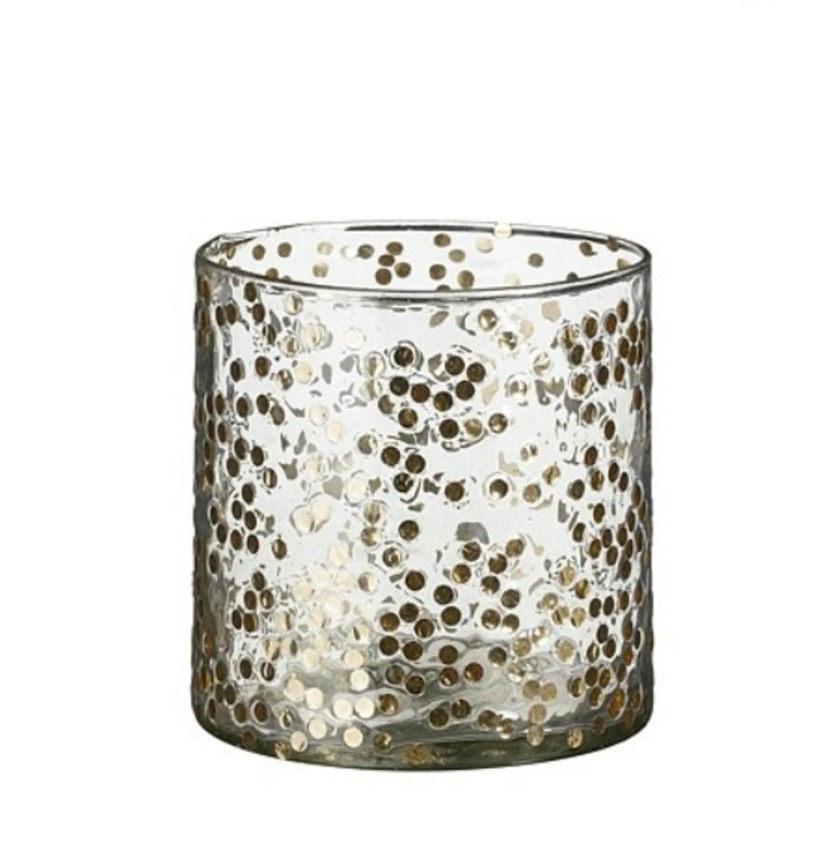 stijl28 Stijl28 | Theelichthouder goud 12x12cm