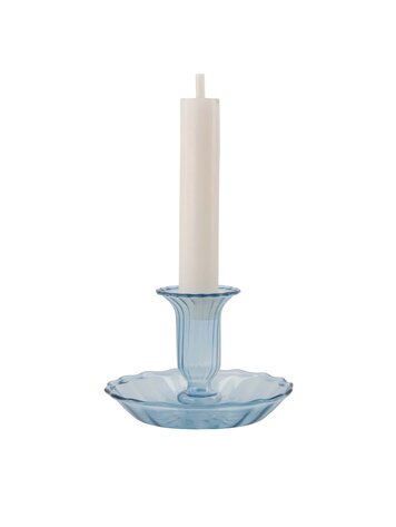 Zusss Zusss | Kandelaar glas blauw