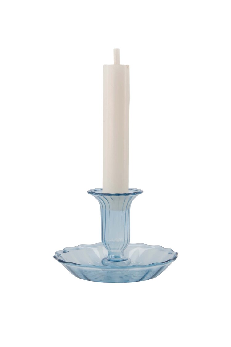 Zusss Zusss | Kandelaar glas blauw