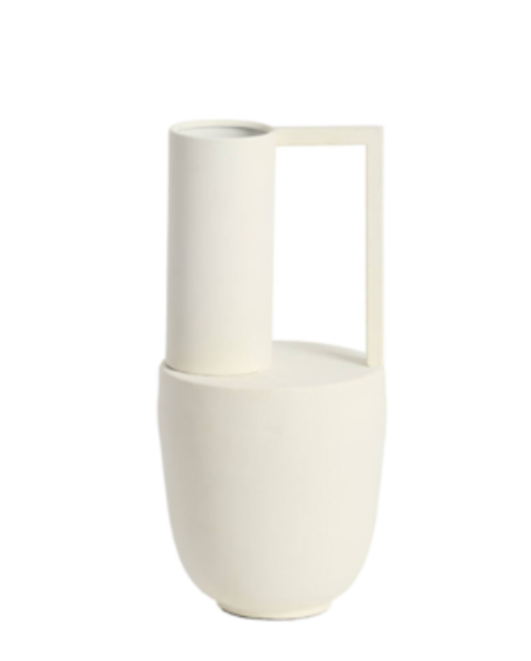 Light & Living Light & Living | Vaas deco Certalo crème Ø16x35 cm