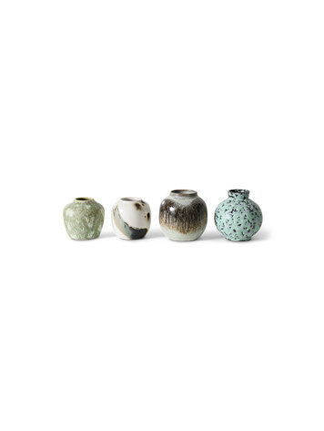HK Living HK Living | 70's servies vaasjes Canyon set van 4