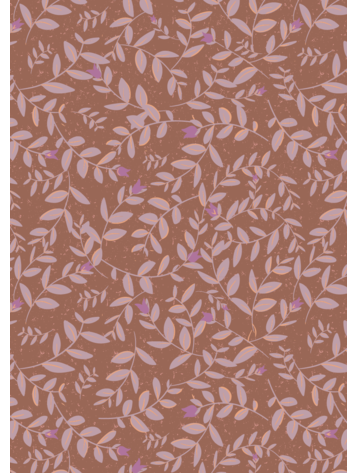 Bibelotte Bibelotte | Behang Flora choco