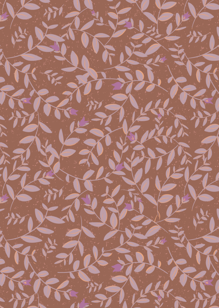 Bibelotte Bibelotte | Behang Flora choco