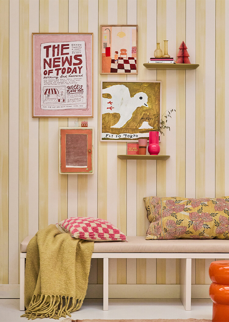 Bibelotte Bibelotte | Behang Nola citroen