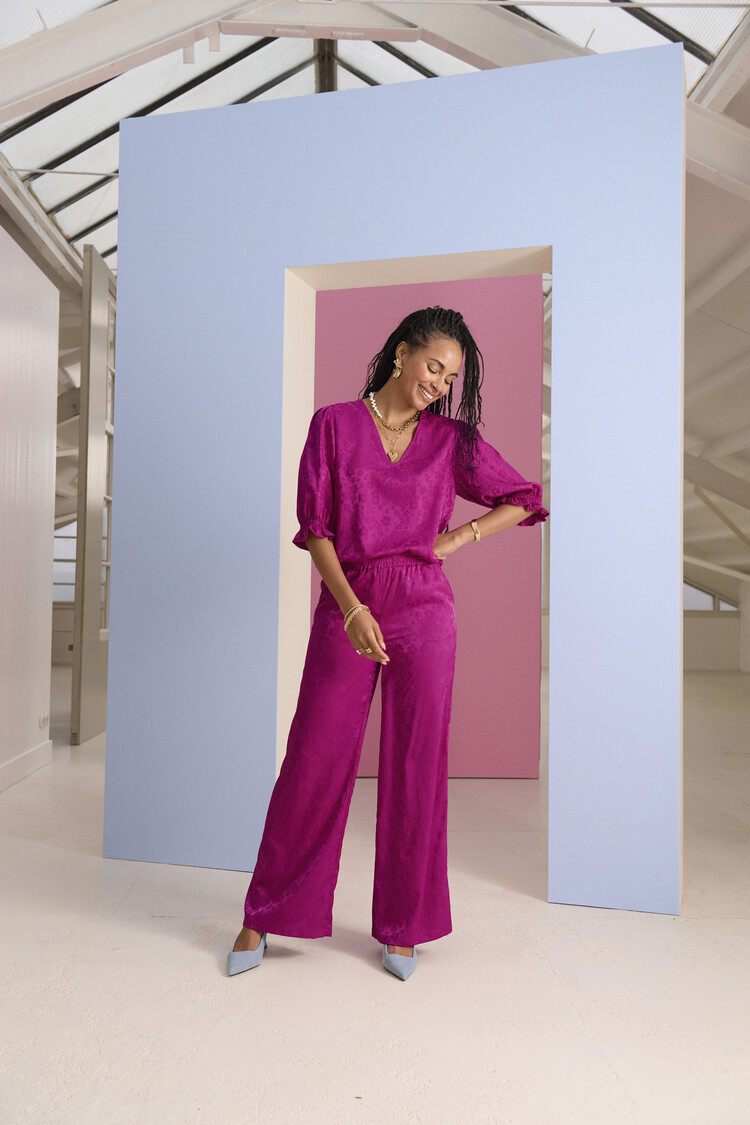 Ydence Ydence | Broek Robin fuchsia purple