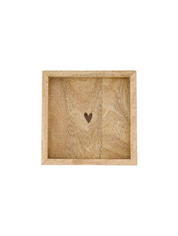 Zusss Zusss | Servethouder hout hartje 12.5cm