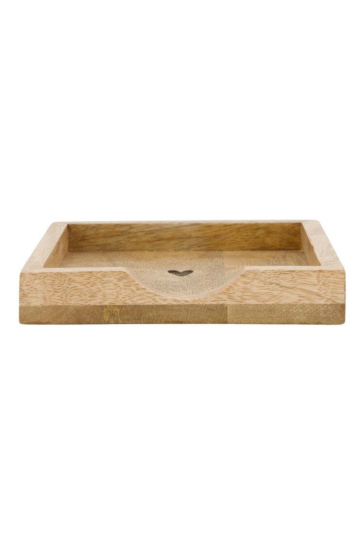 Zusss Zusss | Servethouder hout hartje 12.5cm