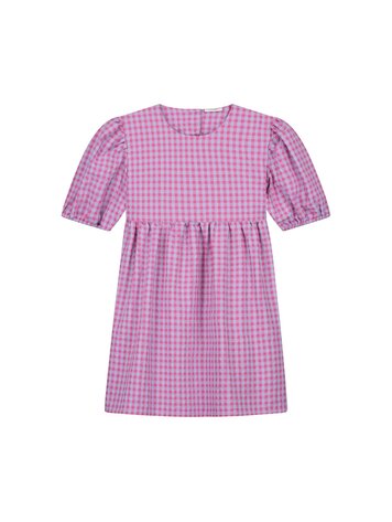 Daily Brat Daily Brat | Jurk sassy checked lavender