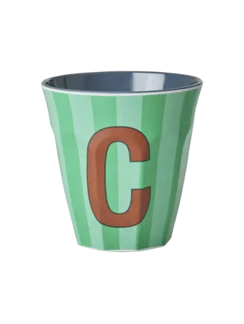rice Rice | Mok melamine gestreept groen C