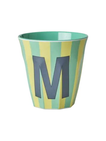 Rice Rice | Mok melamine gestreept groen M