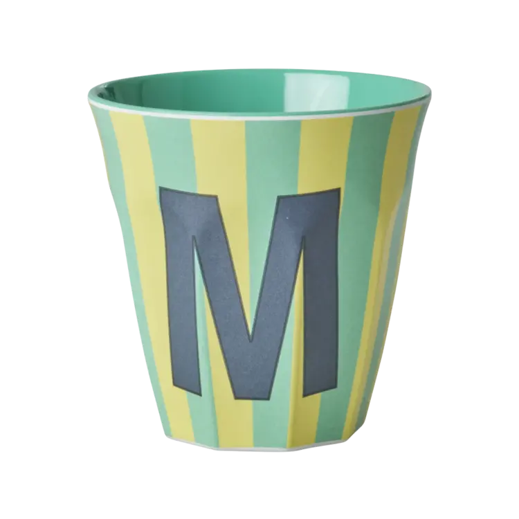 Rice Rice | Mok melamine gestreept groen M