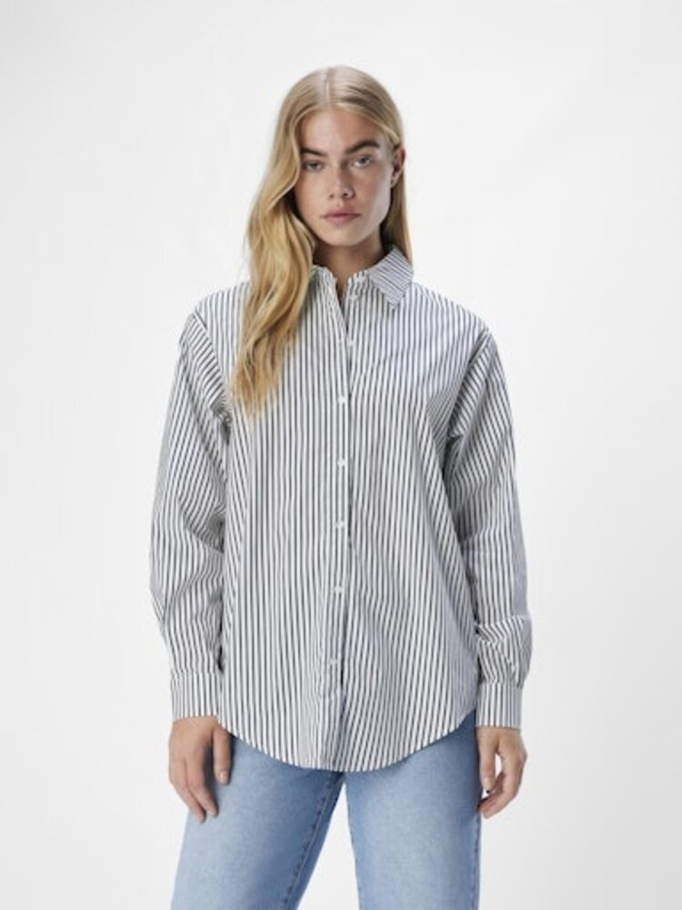 Object Object | Blouse Tutta wit zwart gestreept NOOS