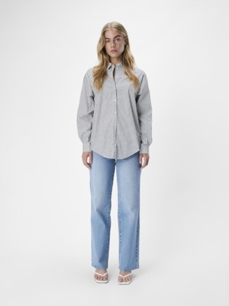 Object Object | Blouse Tutta wit zwart gestreept NOOS